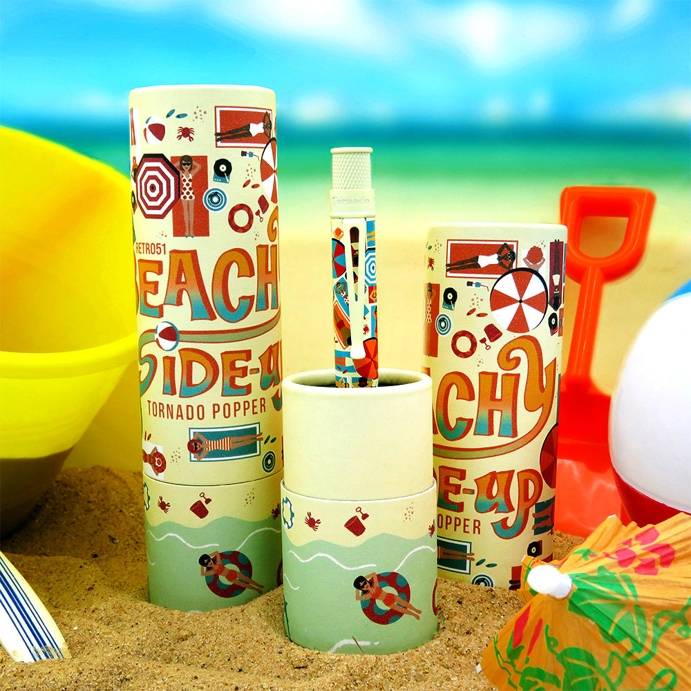 Retro 51 Tornado Popper Rollerball Pen Beachy Side Up Limited Edition