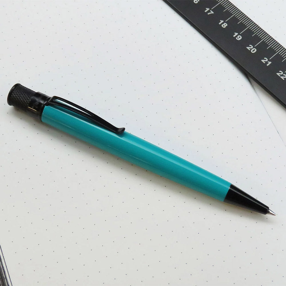 Retro 51 Tornado Stealth Lacquer Rollerball Pen Deep Aqua