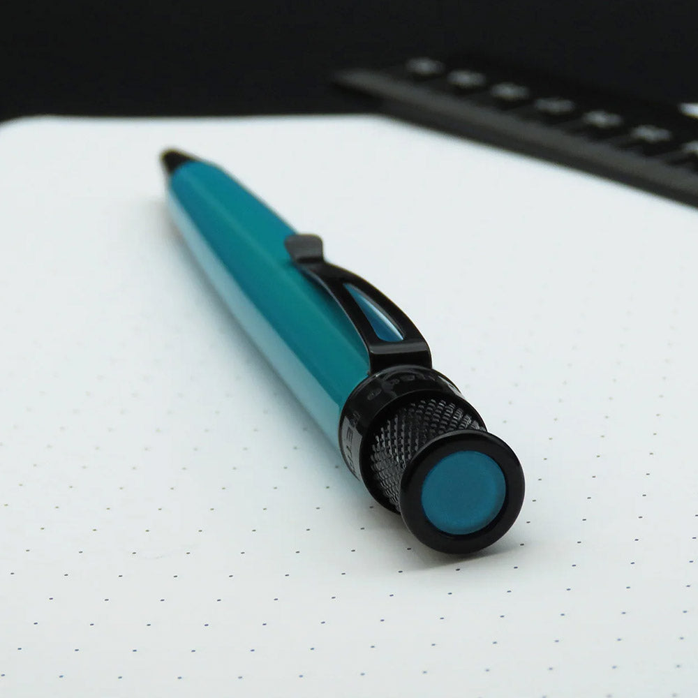 Retro 51 Tornado Stealth Lacquer Rollerball Pen Deep Aqua