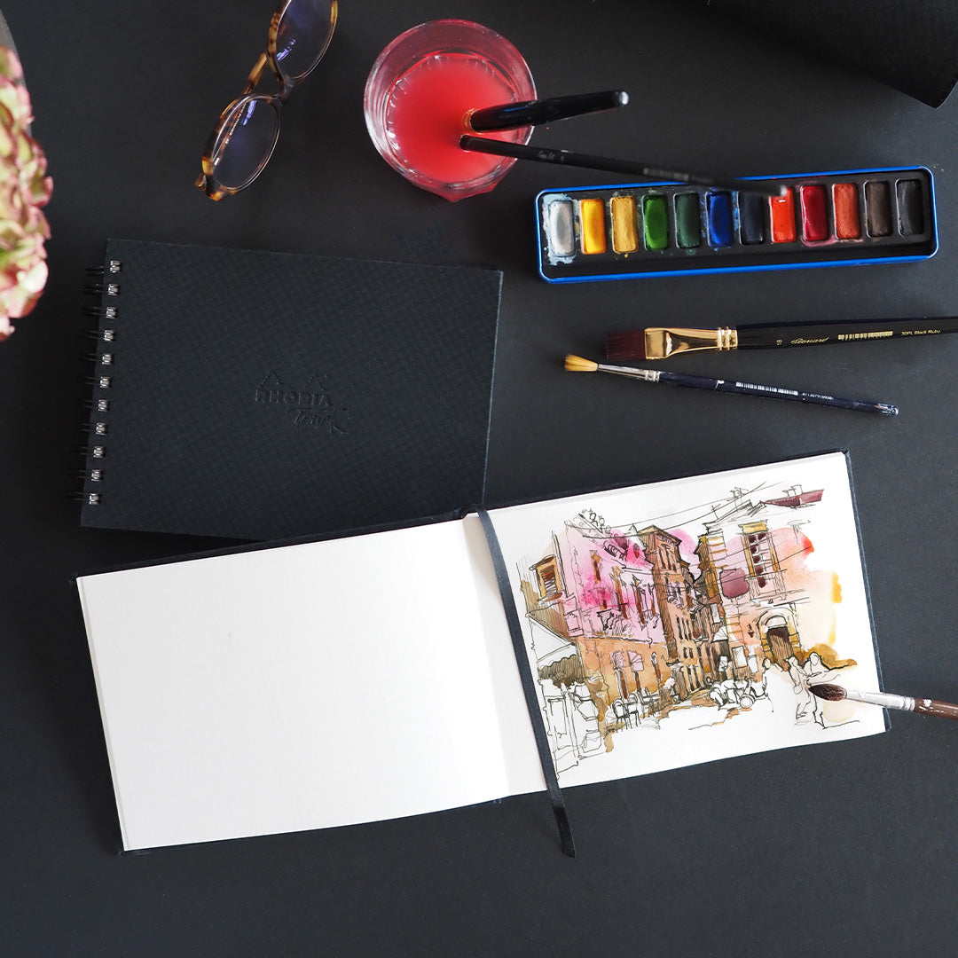 Rhodia Touch Watercolor Book Hot Pressed A6 Landscape