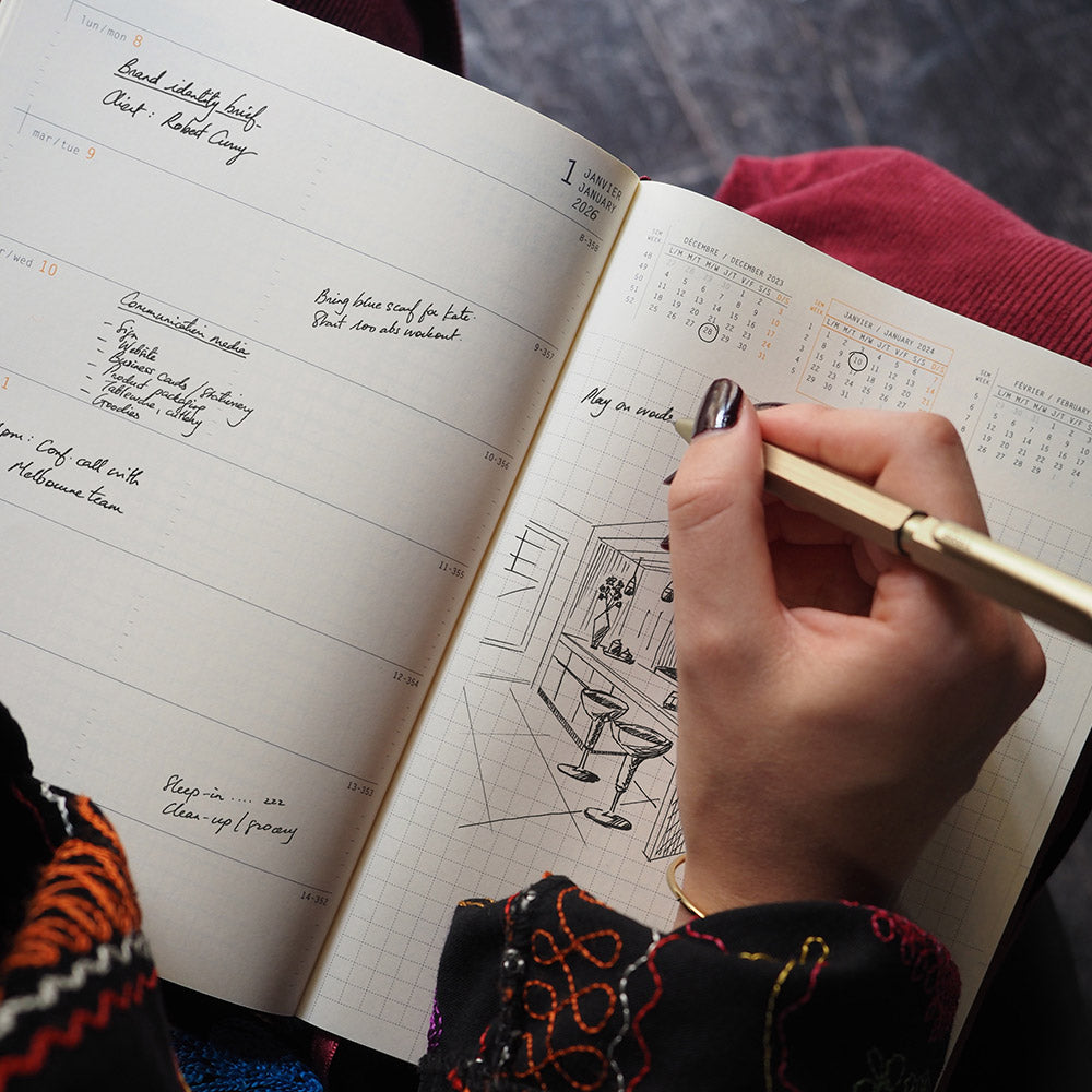 Rhodia Webplanner 2026 Diary A5 Horizontal Orange