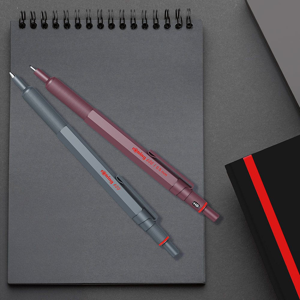 Rotring 600 : Rotring 600 Vulpotlood - 0.5 mm - Darkstone Rotring 600 : Rotring 600 Vulpotlood - 0.5 mm - Darkstone
