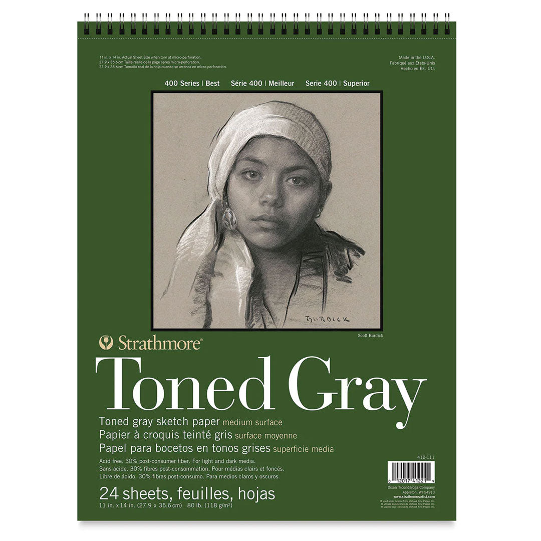 Strathmore 400 Grey Tan Sketch Pad 11x14