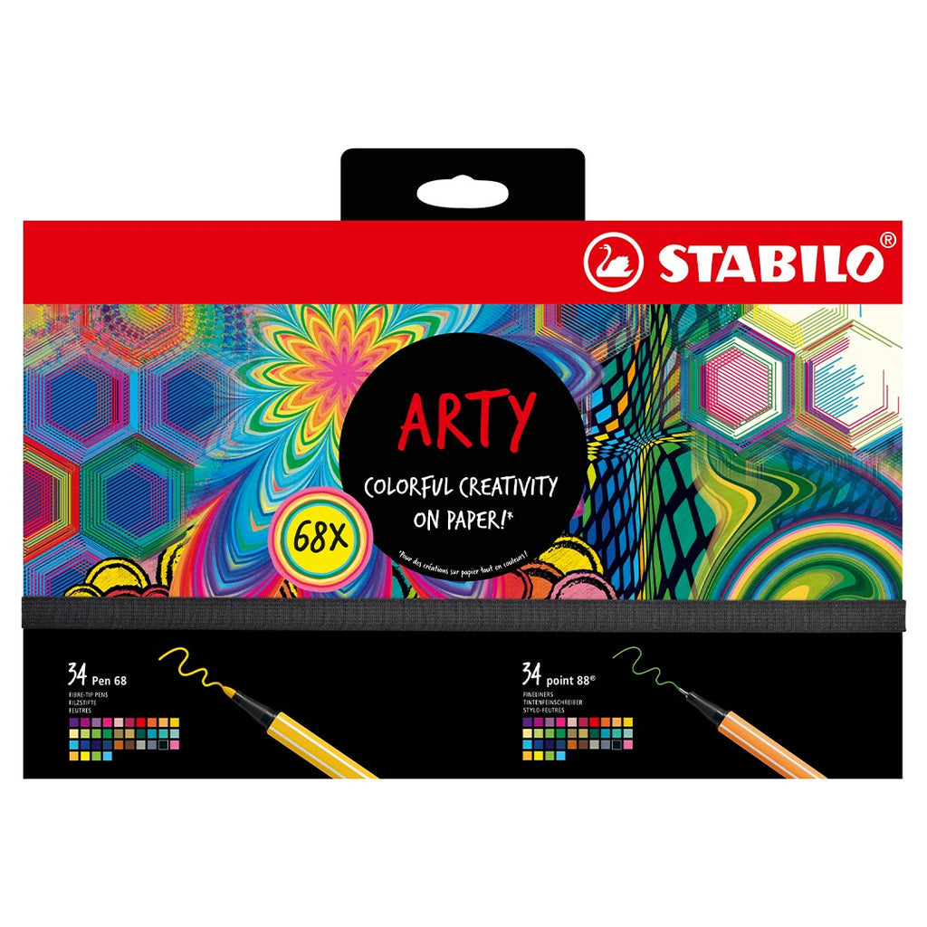 STABILO Arty Hero Set of 68 Assorted Pen 68 And Point 88 by Stabilo at Cult Pens