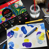STABILO Arty Fibre-Tip Pen Set Card Wallet Set Of 55 by Stabilo at Cult Pens