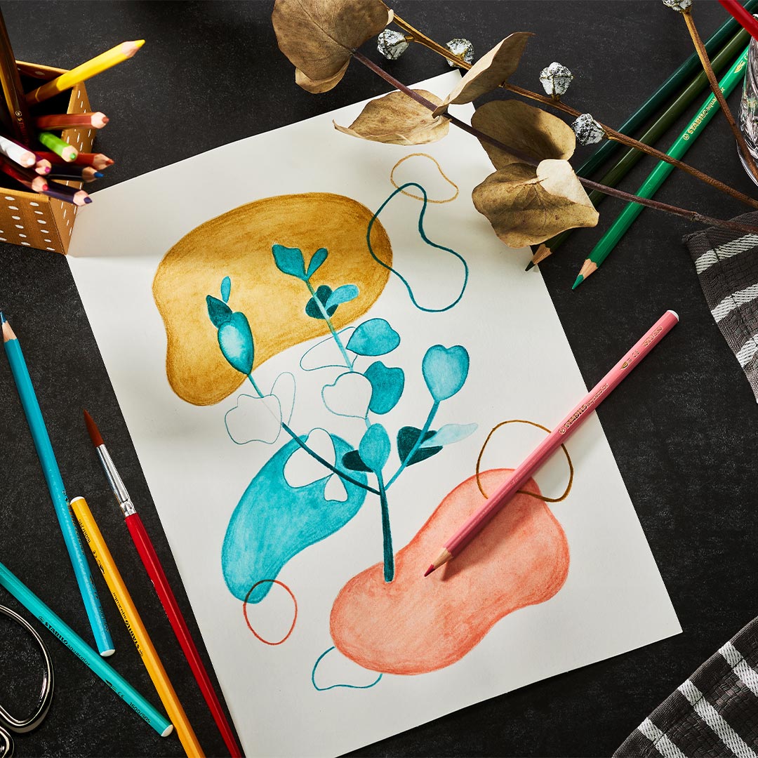 STABILO Aquacolor Metal Tin Of 36 Assorted Colours Arty by Stabilo at Cult Pens