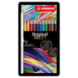 STABILO Original Metal Box Of 12 Assorted Colours by Stabilo at Cult Pens