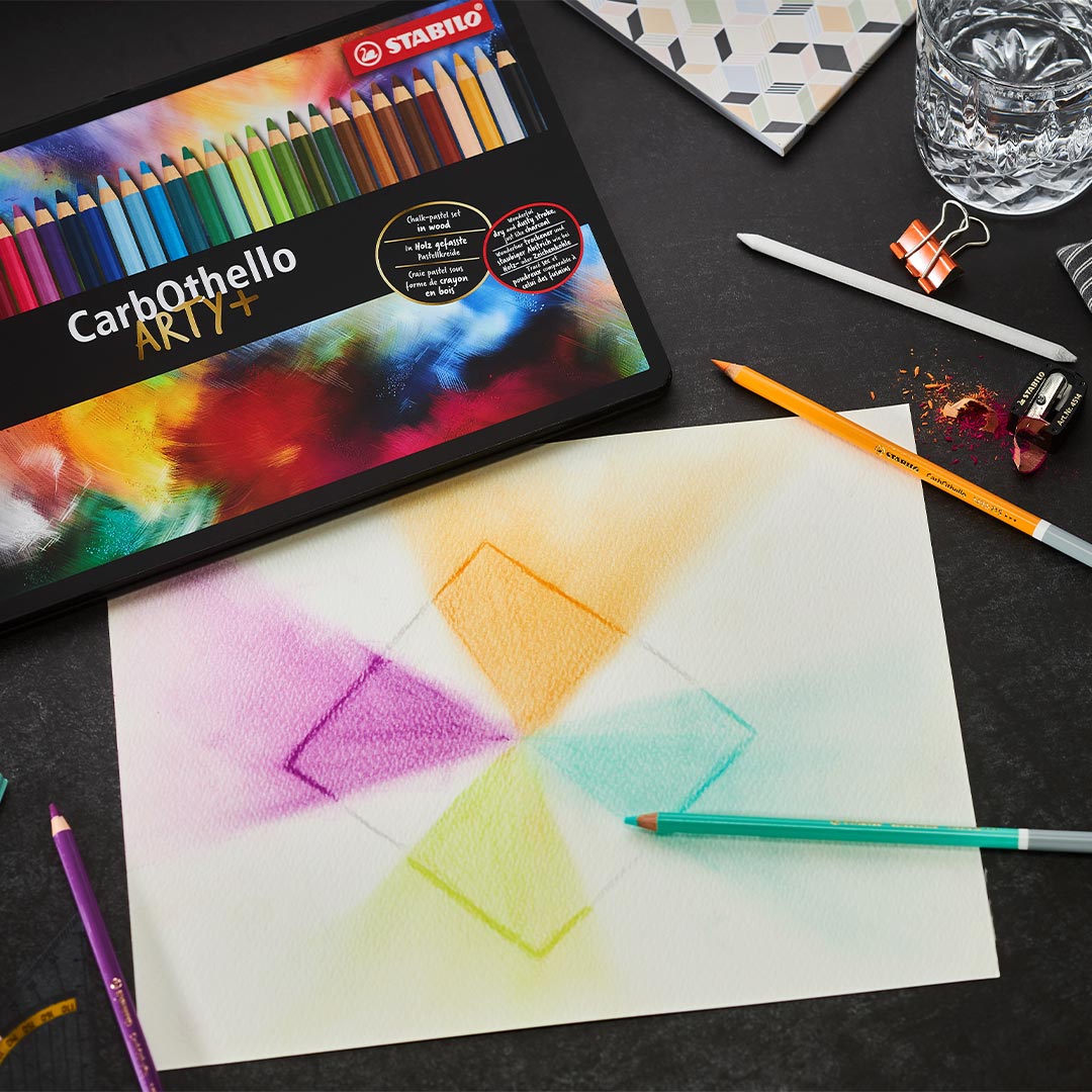 STABILO Carbothello Metal Box Of 36 Assorted Colours by Stabilo at Cult Pens