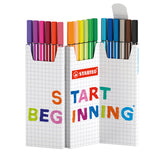 STABILO Pen 68 Zigzag Deskset of 18 Colours