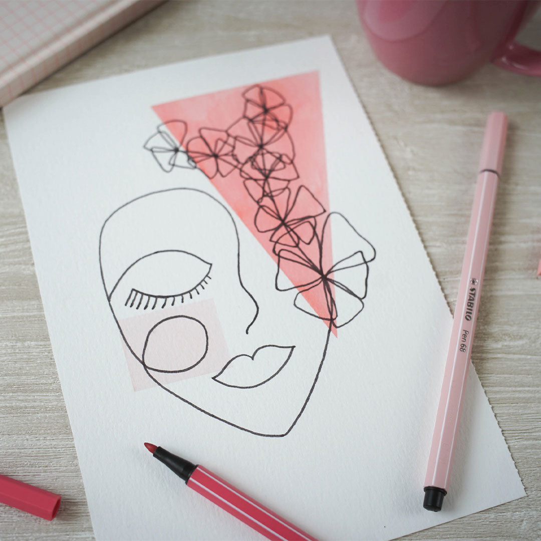 STABILO Pen 68 Zigzag Deskset of 18 Colours