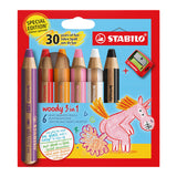 STABILO woody 3 in 1 Birthday Edition Set of 6 Unicorn