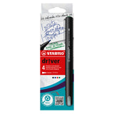 STABILO dr!ver Premium Felt-Tip Pen Set of 4 Medium