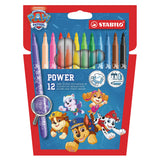 STABILO power PAW Patrol Fibre-Tip Pen Set of 12 Assorted Colours