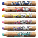 STABILO woody 3-in-1 PAW Patrol Set of 6 Assorted Colours with Sharpener