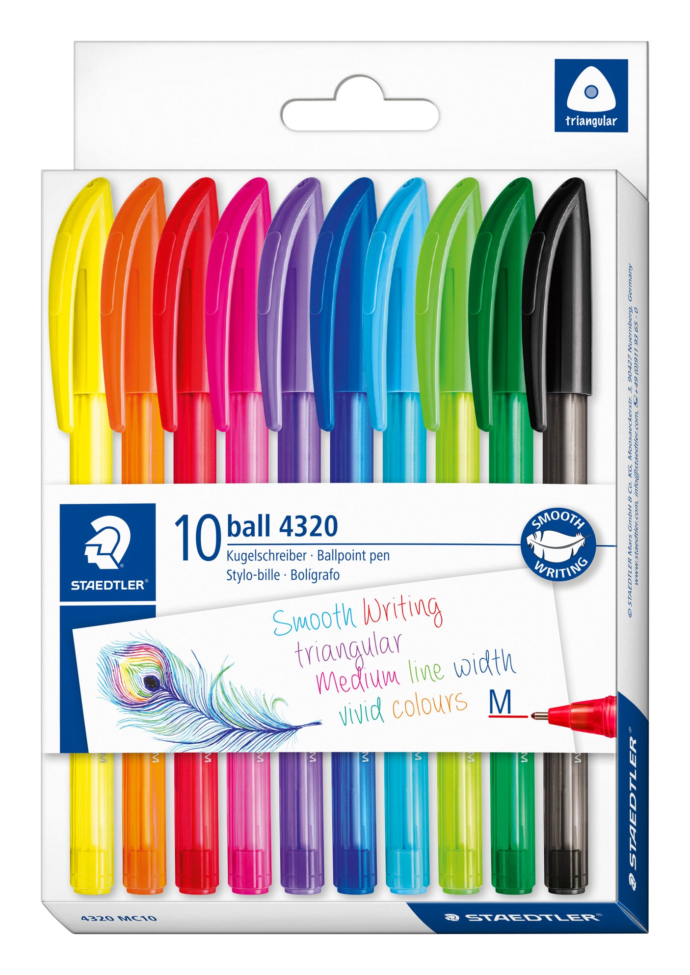 Staedtler Rainbow Ballpoint Pen Set of 10
