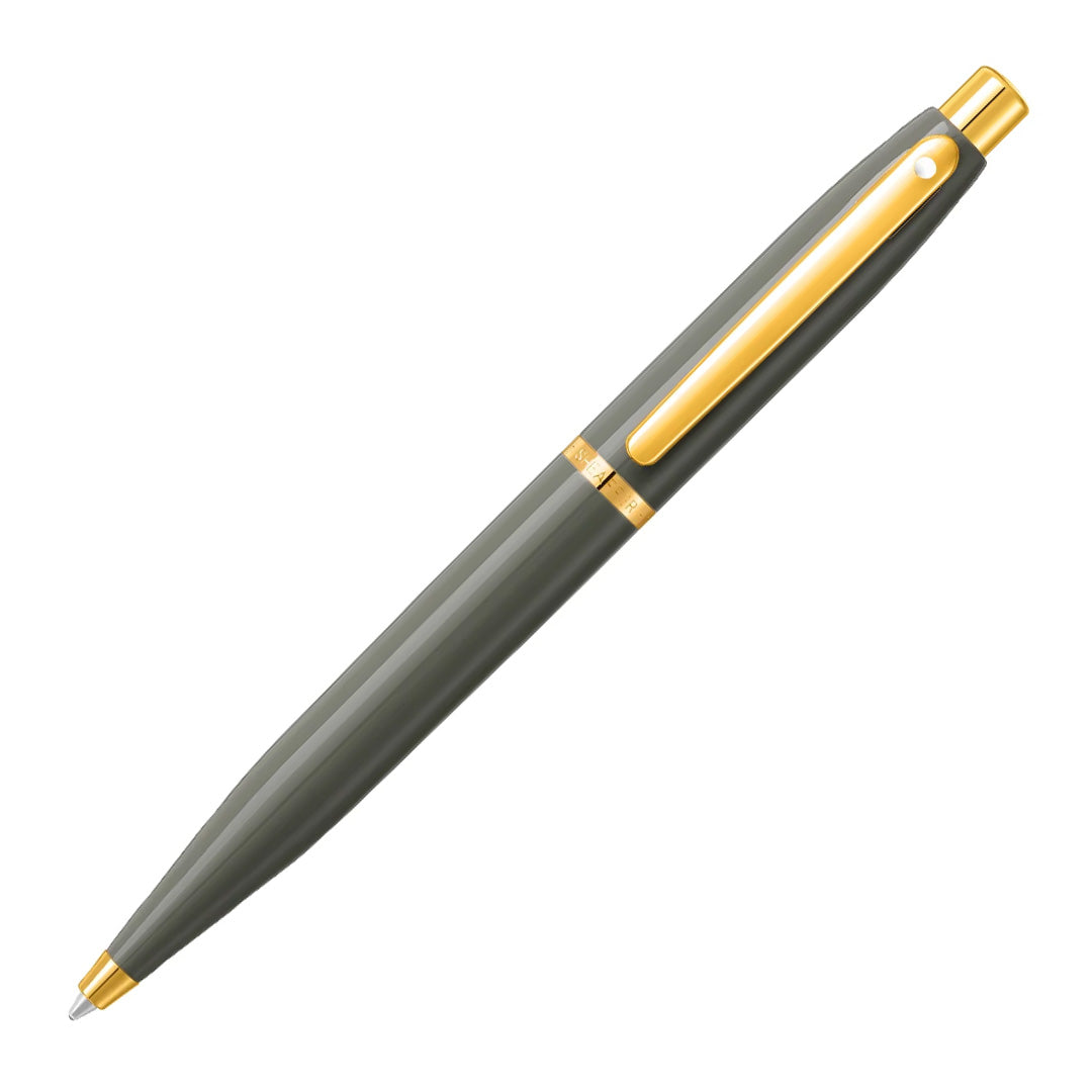 Sheaffer VFM 9427 Glossy Light Gray With PVD Gold-Tone Trim Ballpoint Pen