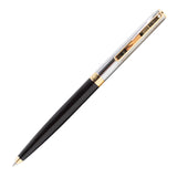 Sheaffer Sagaris E9475 Ballpoint Pen Glossy Black Barrel with Chrome Cap and Gold Trim