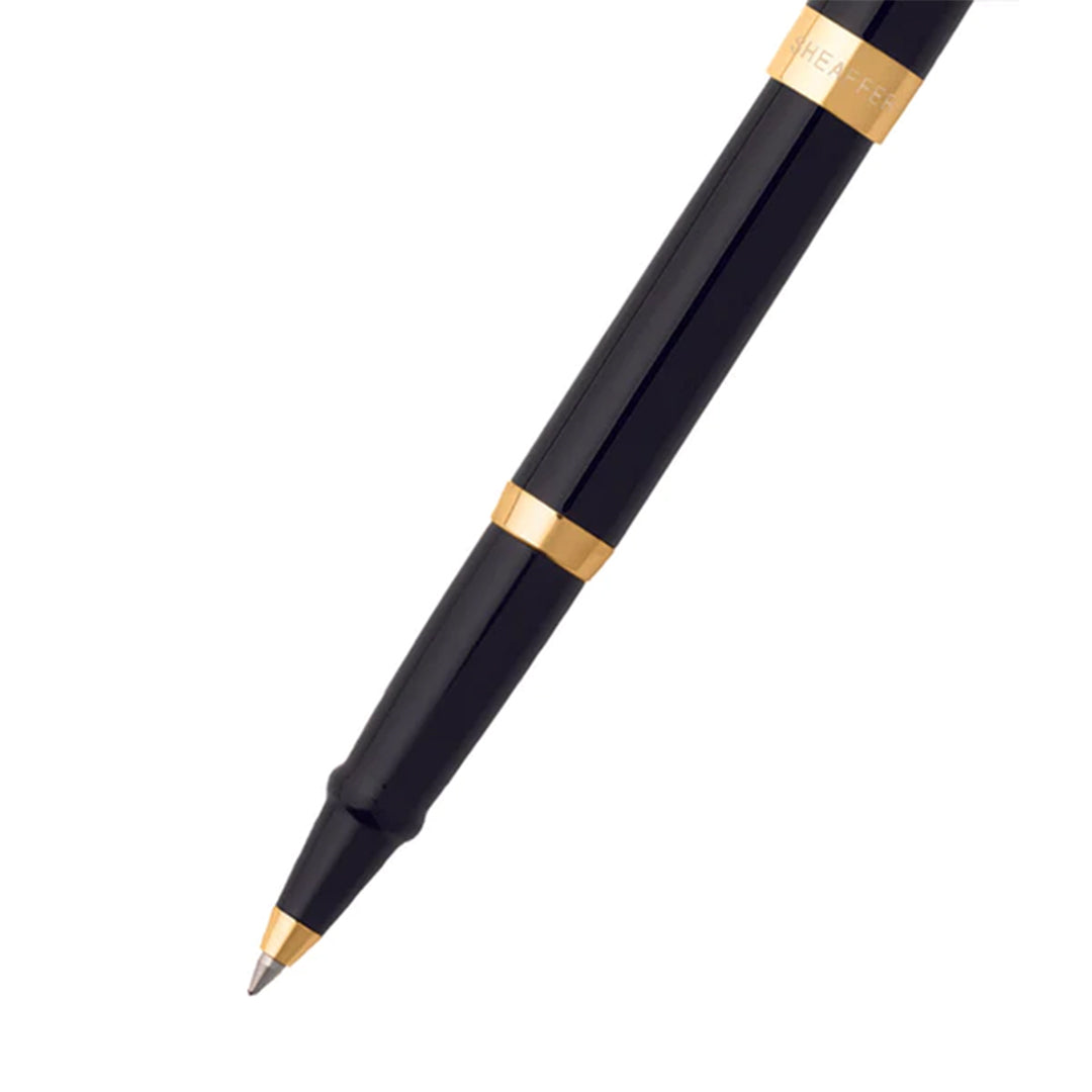 Sheaffer Sagaris E9471 Rollerball Pen Glossy Black with Gold Tone Trim