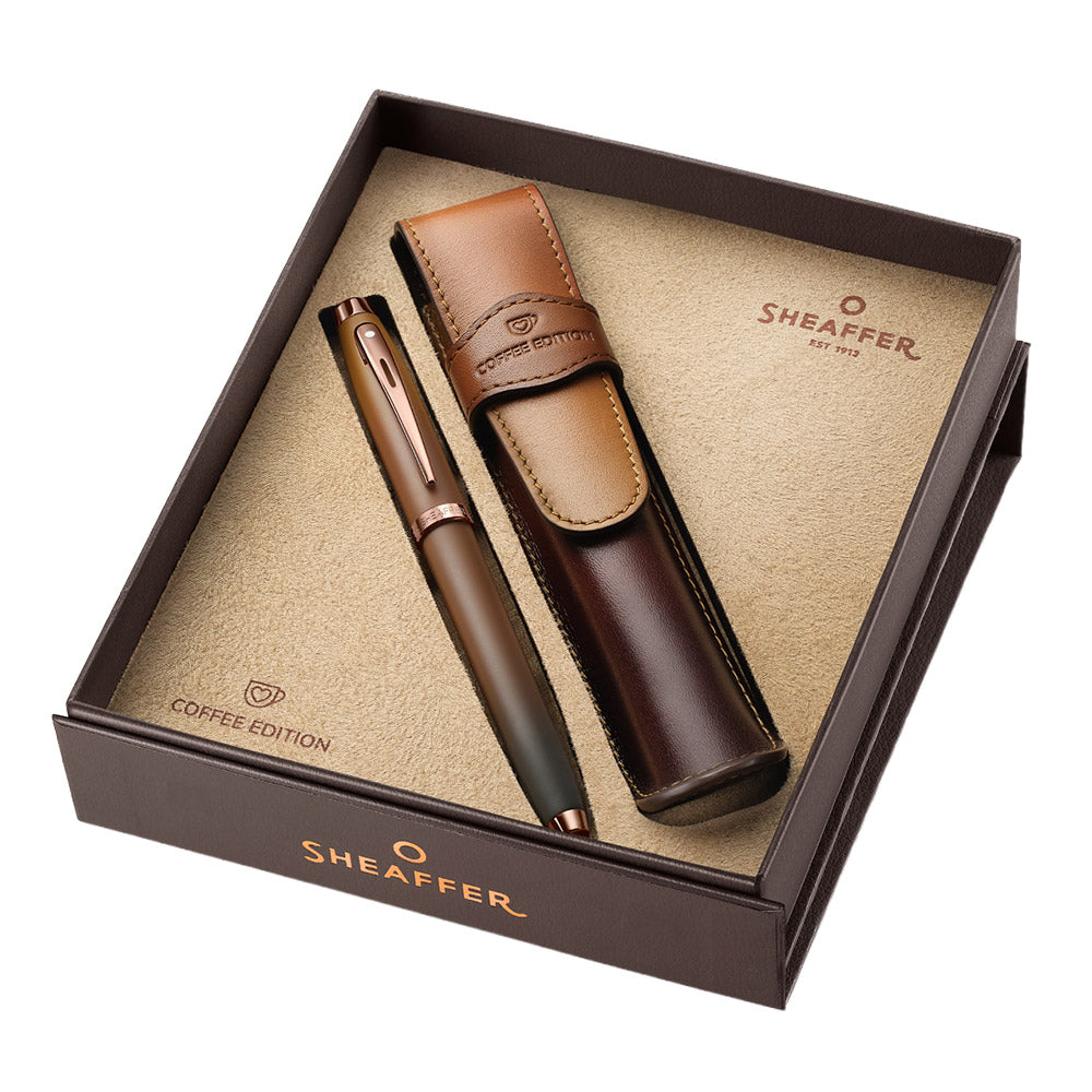 Sheaffer 100 G9374 Fountain Pen Coffee Edition with Pen Pouch