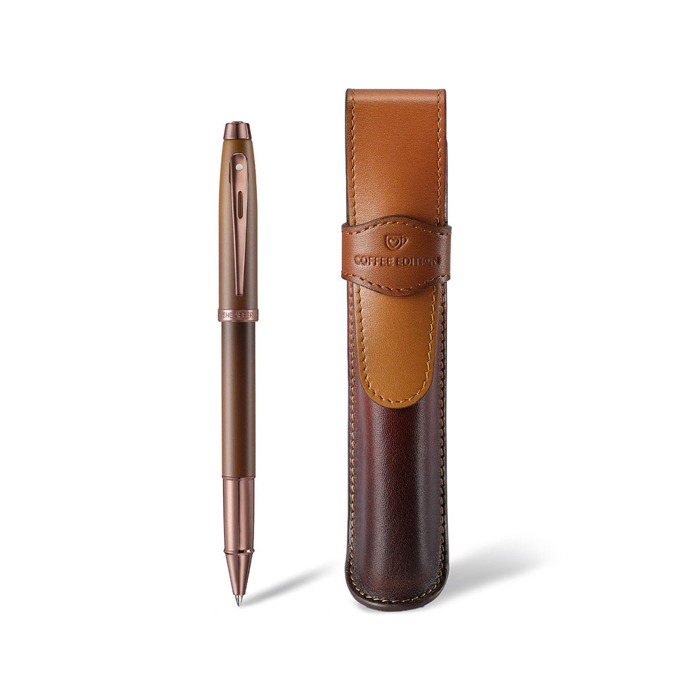 Sheaffer 100 G9374 Rollerball Pen Coffee Edition with Pen Pouch