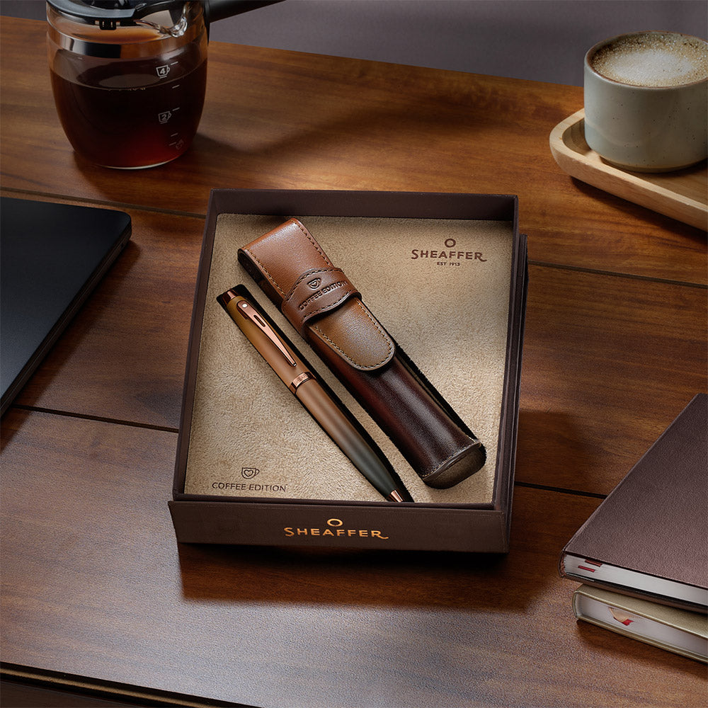 Sheaffer 100 G9374 Ballpoint Pen Coffee Edition with Pen Pouch