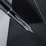 Sheaffer Legacy Chevron 9066 Fountain Pen Matte Black with PVD Gunmetal Inlaid Nib and Trims