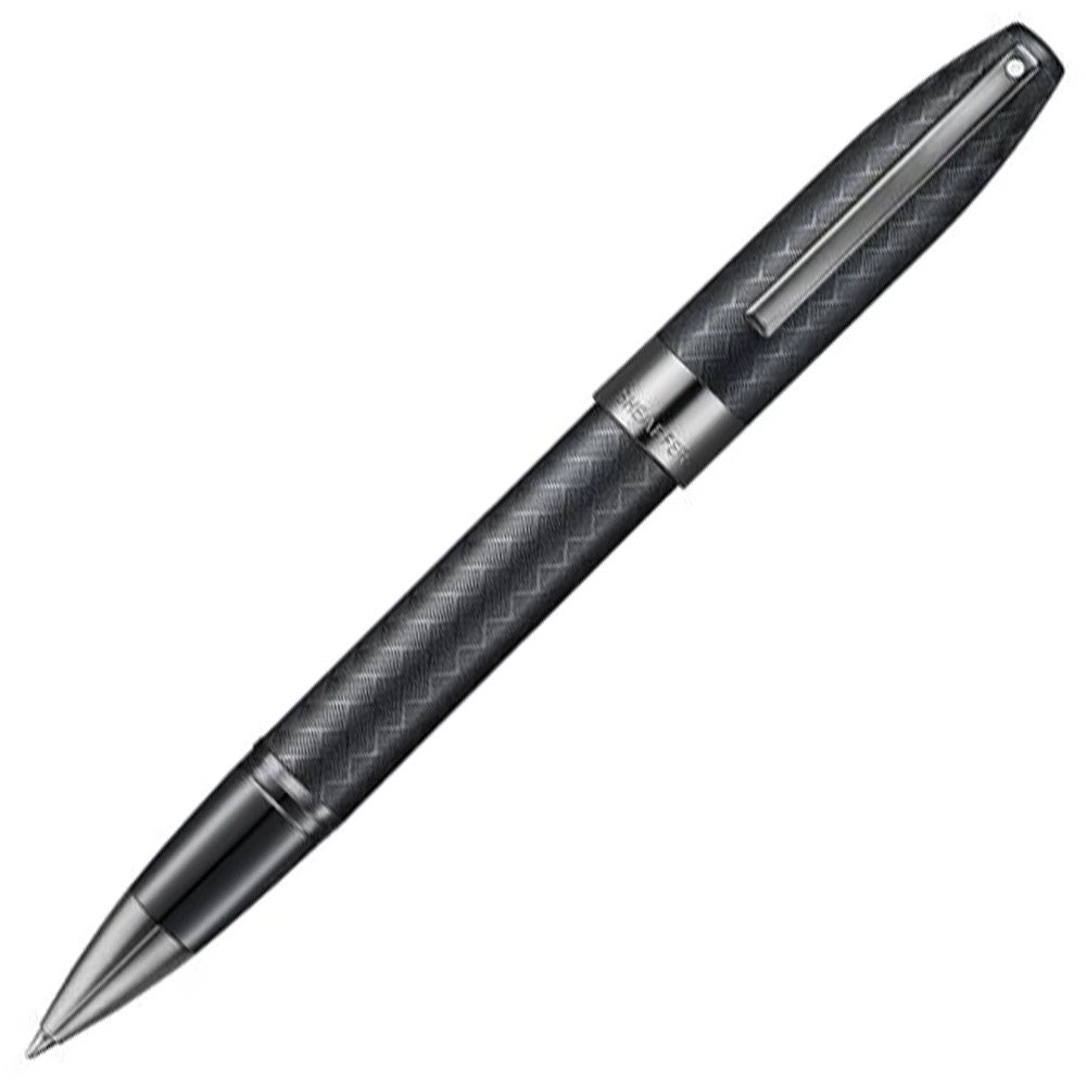 Sheaffer Legacy Chevron 9066 Rollerball Pen Matte Black with PVD Gunmetal Trims