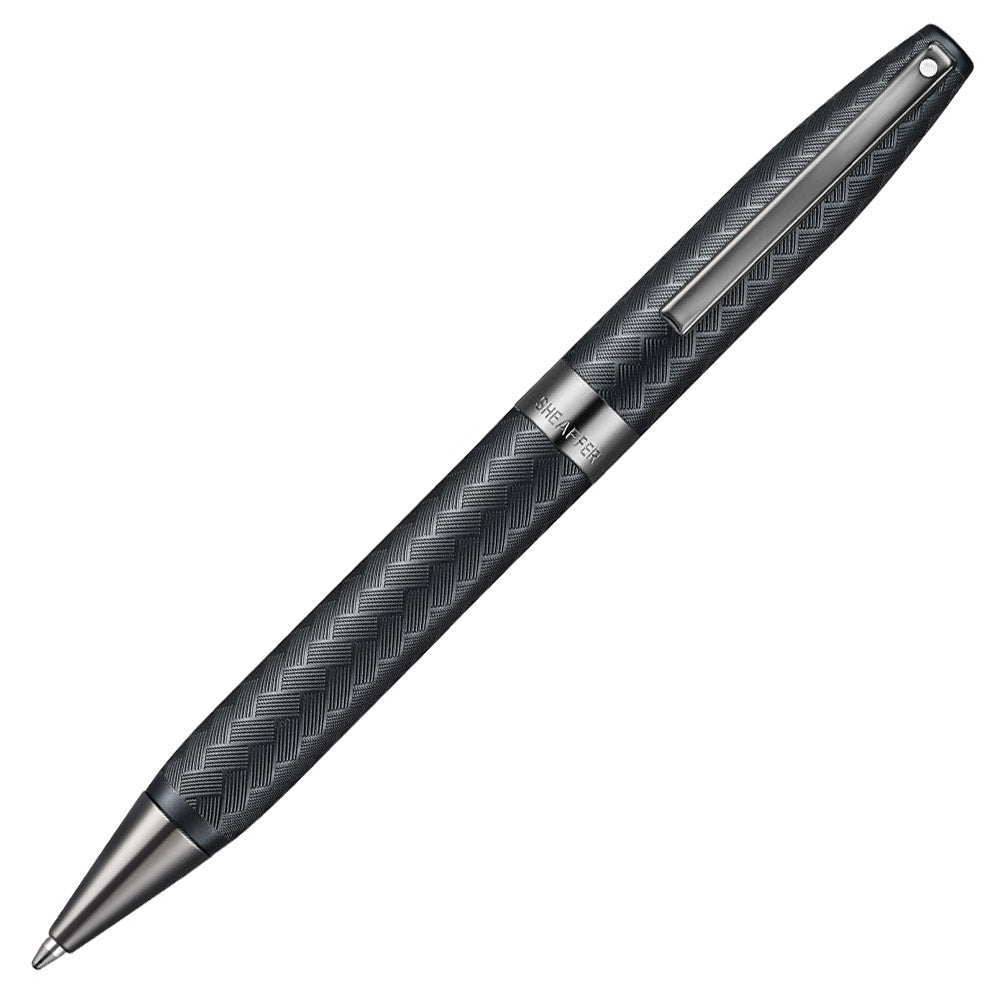 Sheaffer Legacy Chevron 9066 Ballpoint Pen Matte Black with PVD Gunmetal Trims
