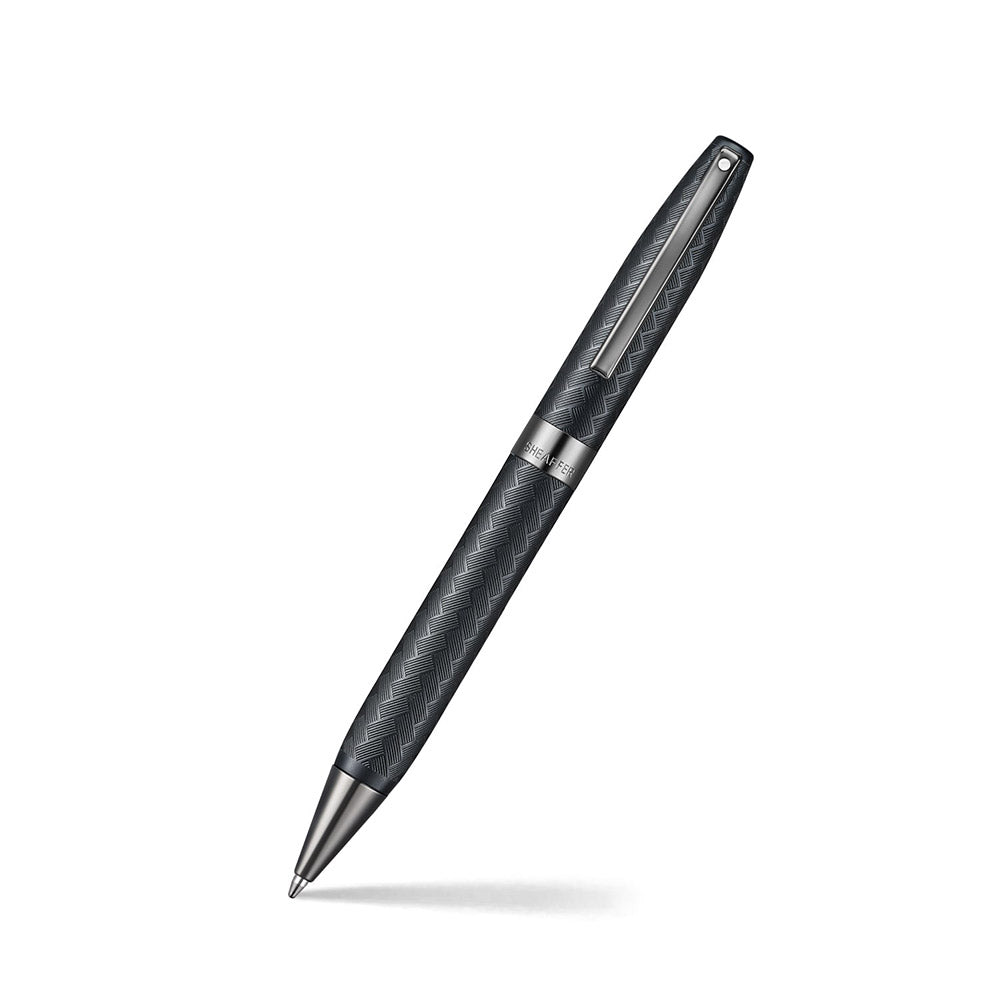 Sheaffer Legacy Chevron 9066 Ballpoint Pen Matte Black with PVD Gunmetal Trims