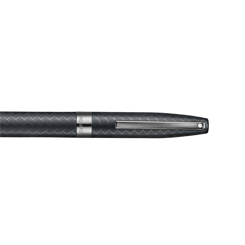 Sheaffer Legacy Chevron 9066 Ballpoint Pen Matte Black with PVD Gunmetal Trims