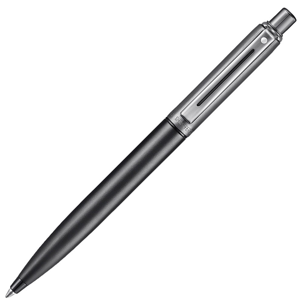 Sheaffer Sentinel 337 Ballpoint Pen Metallics Bicolor Satin Matt Gunmetal and Black with shiny PVD Trims