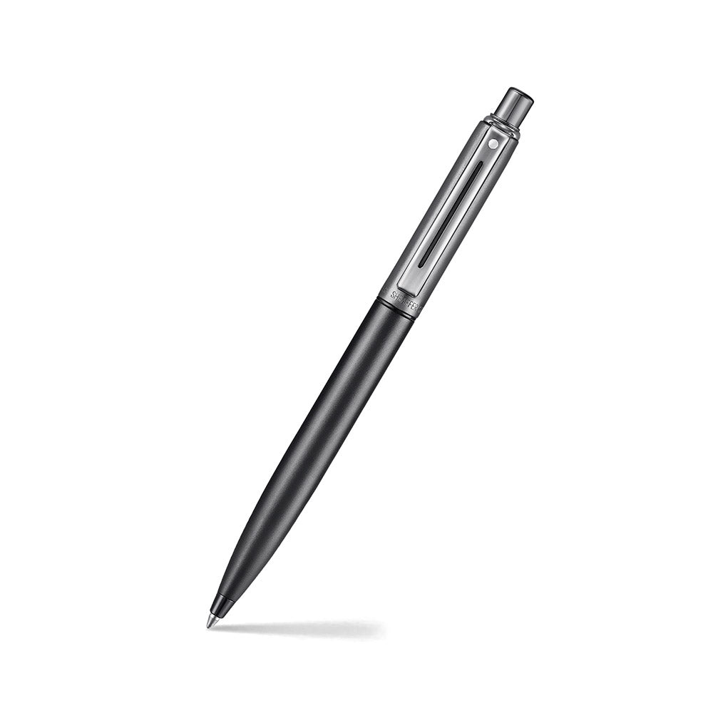 Sheaffer Sentinel 337 Ballpoint Pen Metallics Bicolor Satin Matt Gunmetal and Black with shiny PVD Trims