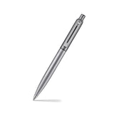 Sheaffer Sentinel 338 Ballpoint Pen Metallics Bicolor Satin Matt Gunmetal and Silver with shiny PVD Trims