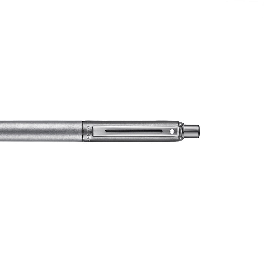 Sheaffer Sentinel 338 Ballpoint Pen Metallics Bicolor Satin Matt Gunmetal and Silver with shiny PVD Trims