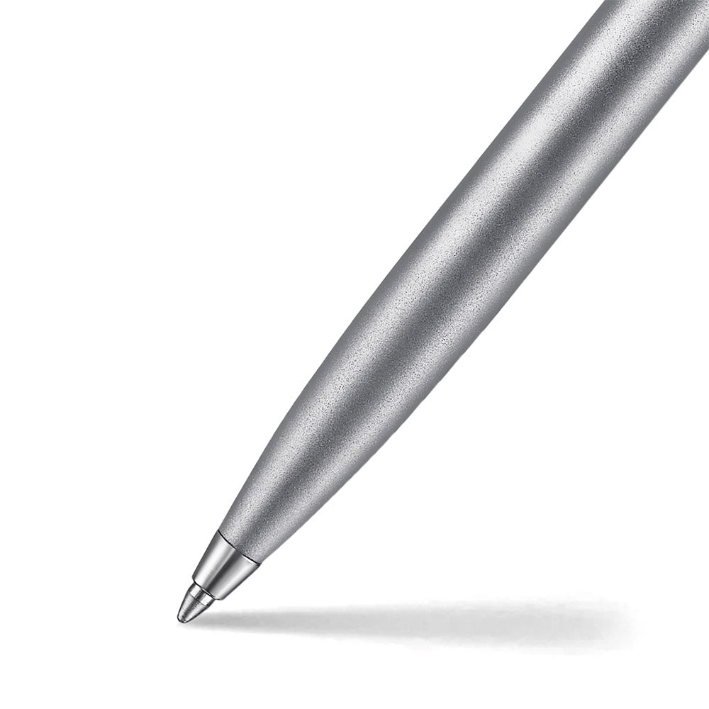 Sheaffer Sentinel 338 Ballpoint Pen Metallics Bicolor Satin Matt Gunmetal and Silver with shiny PVD Trims