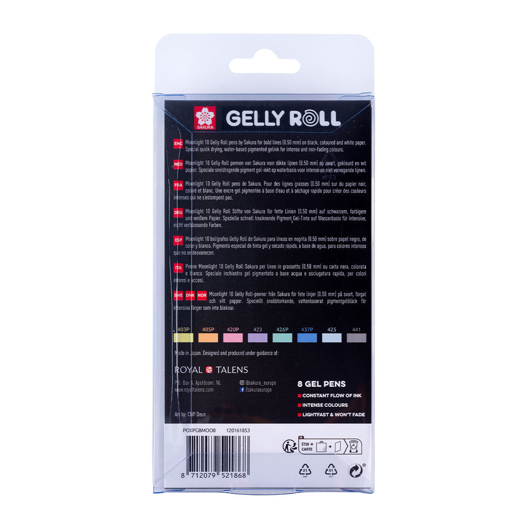 Sakura Gelly Roll Moonlight Set of 8 Pastel