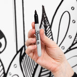 Sharpie Permanent Marker Pen Fine Point Black Set of 12