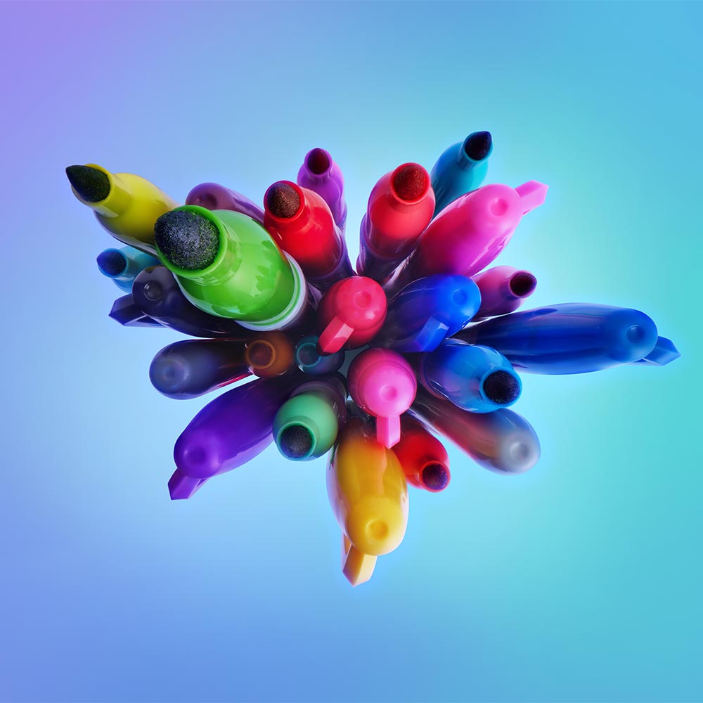 Sharpie Rosa Sharpie Permanent Marker Pen Fine Point Set of 34 Glam POP Special Edi