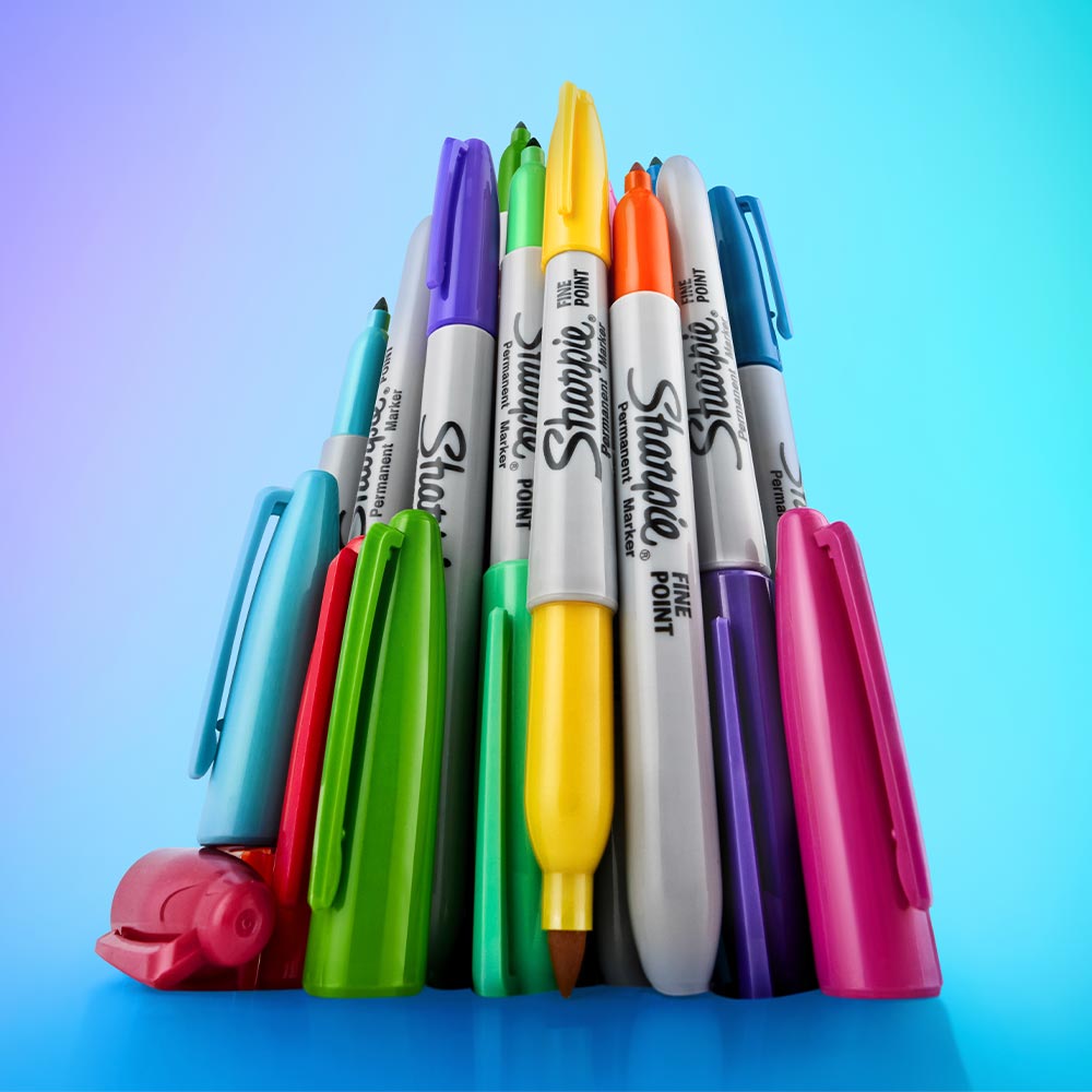 Sharpie Rosa Sharpie Permanent Marker Pen Fine Point Set of 24 Glam POP Special Edi