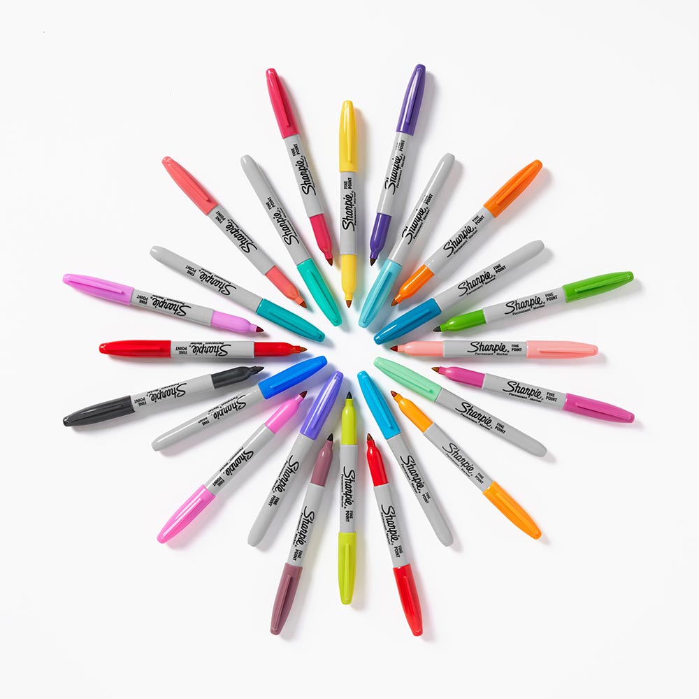 Sharpie Permanent Marker Pen Fine Point Set of 34 Glam POP Special Edition