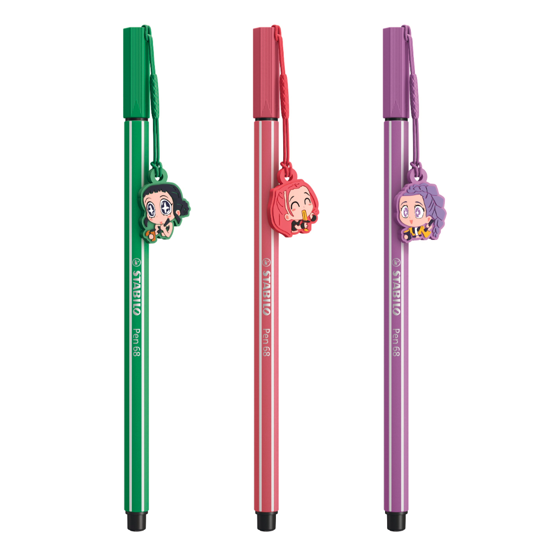 STABILO Pen 68 x KPop Demon Hunters Set of 3 Rumi, Mira, Zoey