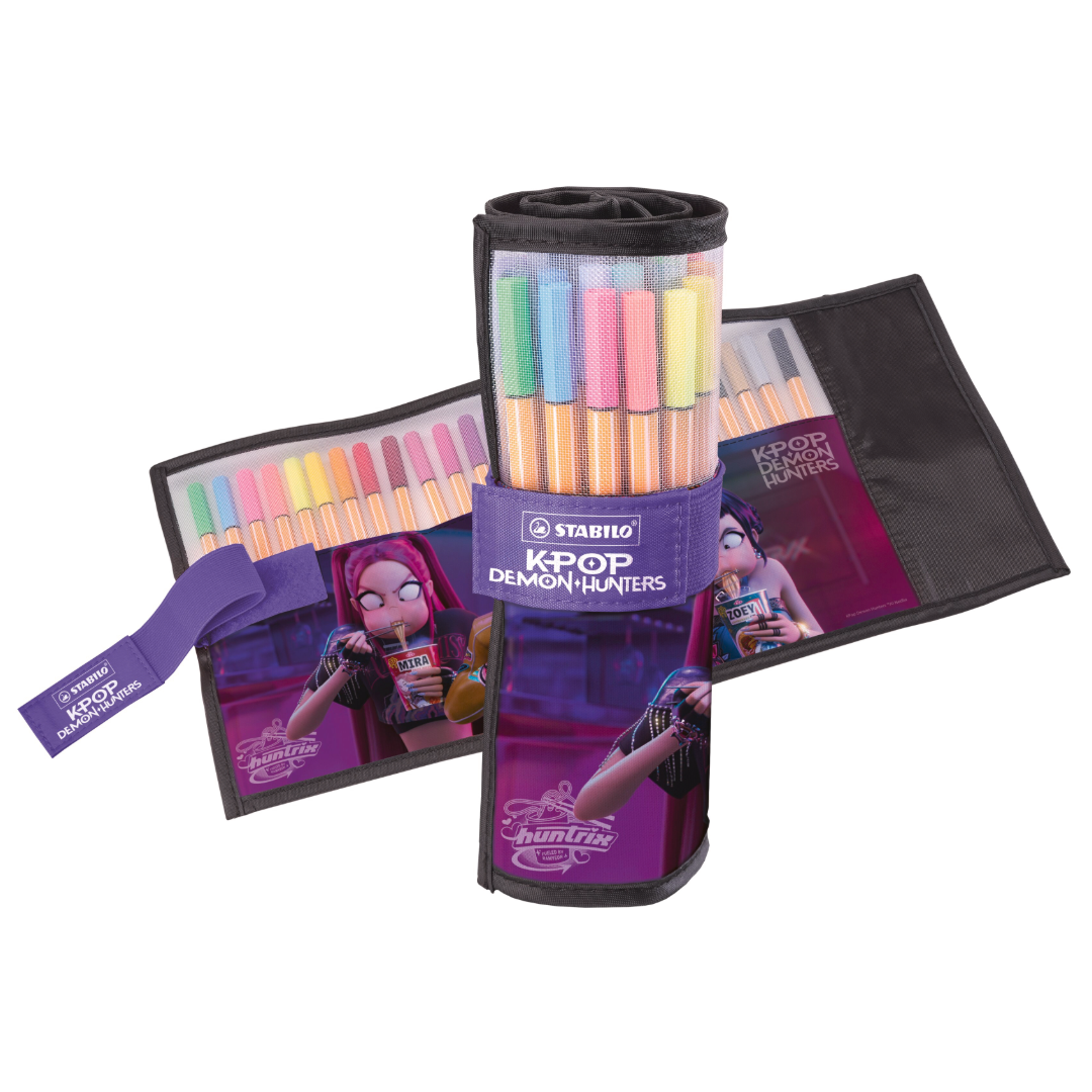 STABILO point 88 x KPop Demon Hunters Rollerset of 25 Assorted Colours