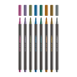STABILO Pen 68 metallic x KPop Demon Hunters Premium Metallic Fibre-Tip Pen Tin of 8 Assorted Colours