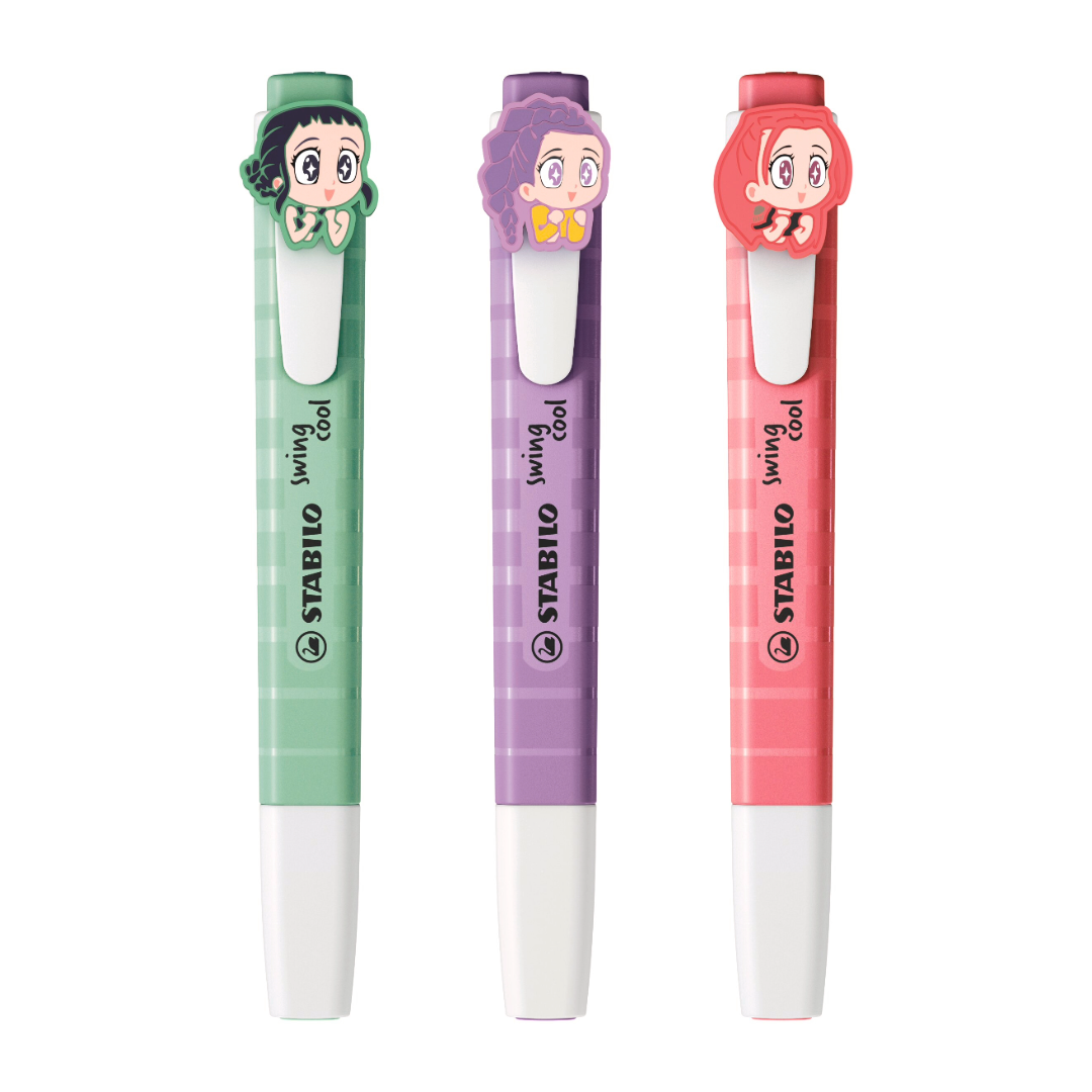 STABILO swing cool x KPop Demon Hunters Set of 3 Rumi, Mira, Zoey