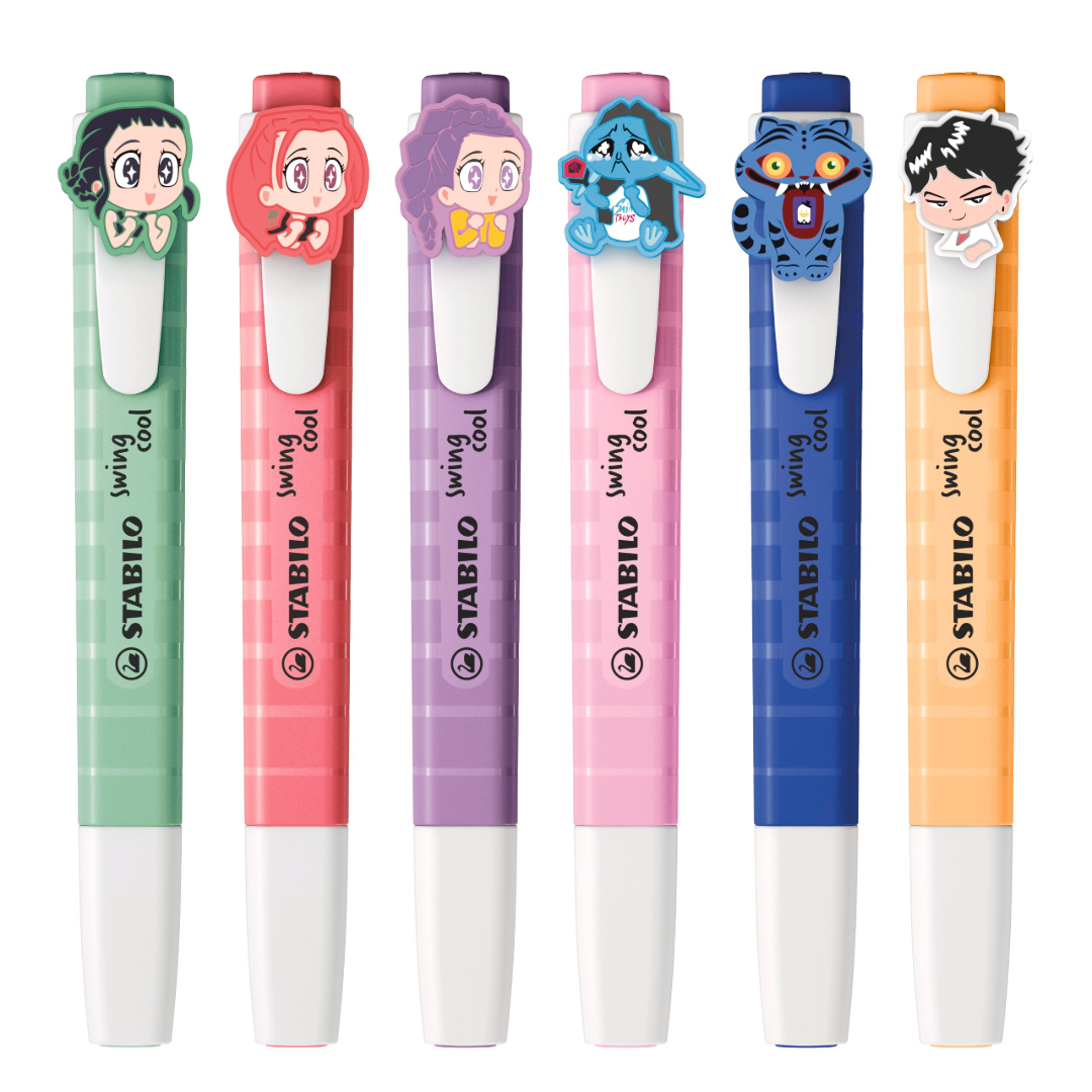 STABILO swing cool x KPop Demon Hunters Set of 10 Assorted Characters Designs