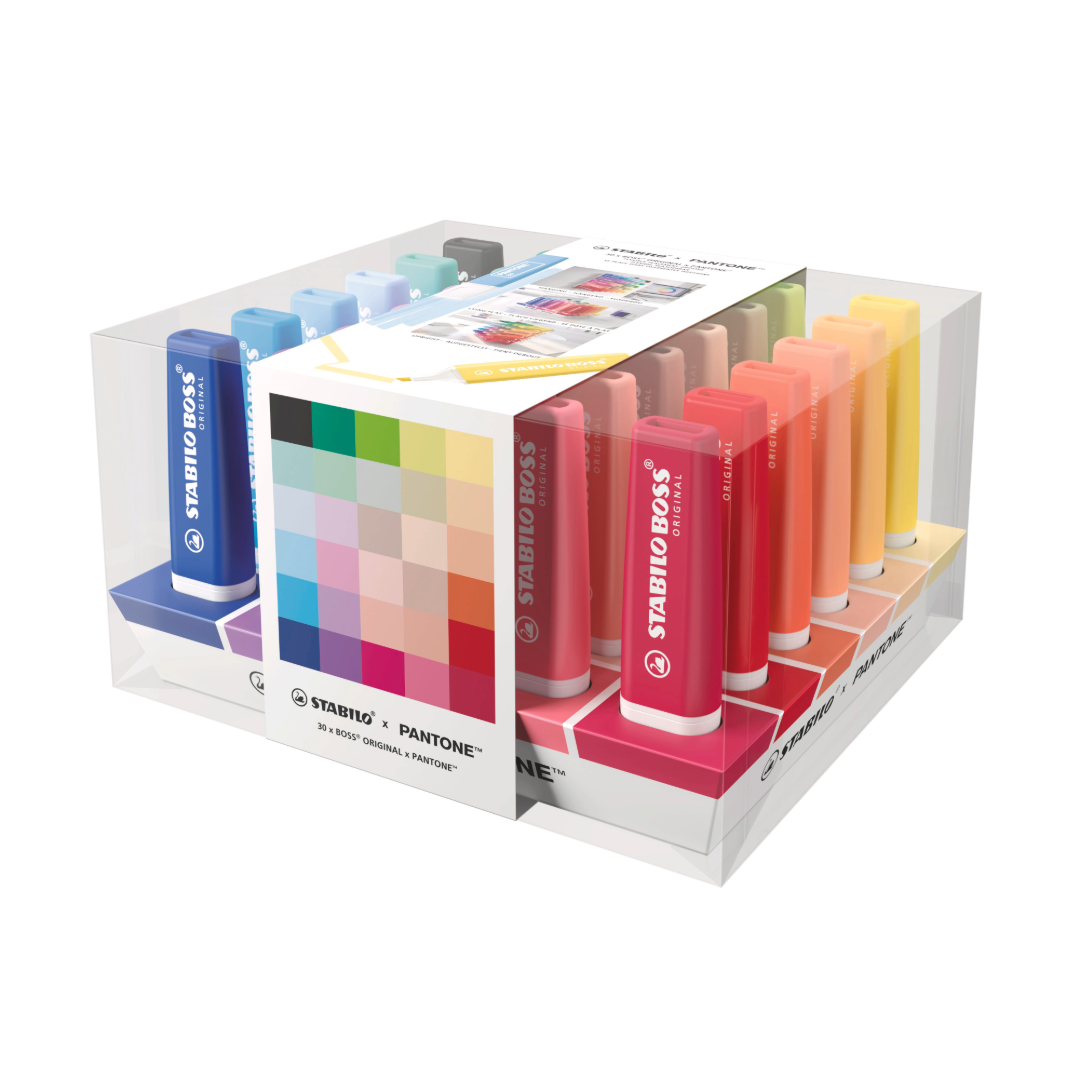 STABILO BOSS Original x Pantone Highlighter Assorted Desk Set of 30