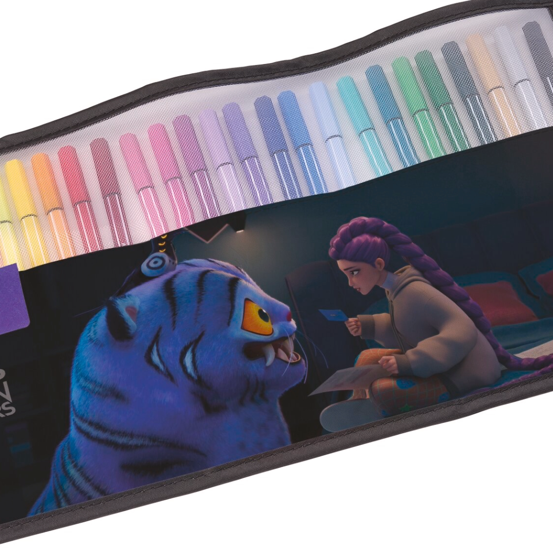 STABILO Pen 68 x KPop Demon Hunters Rollerset of 25 Assorted Colours