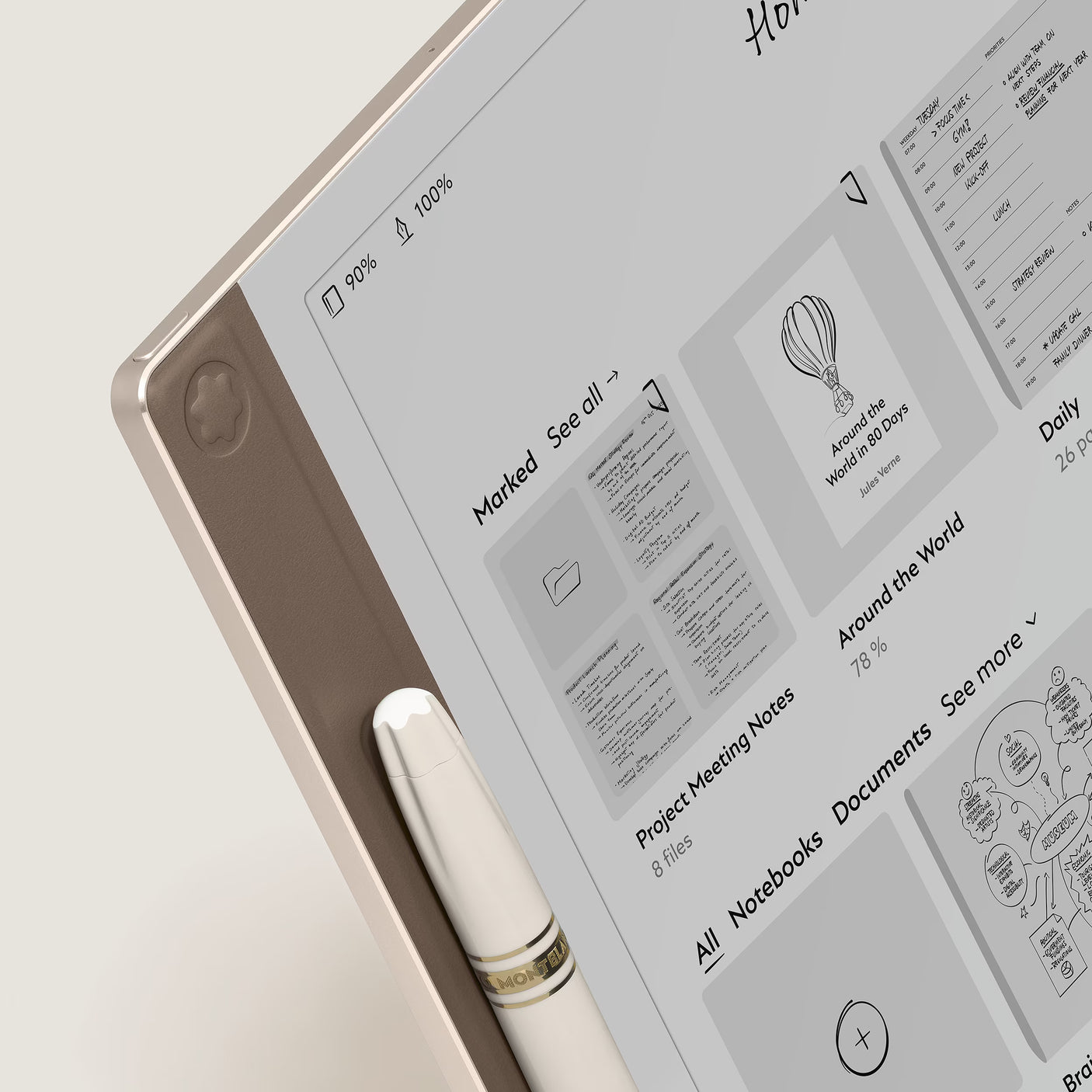 Montblanc Digital Paper Elixir Gold