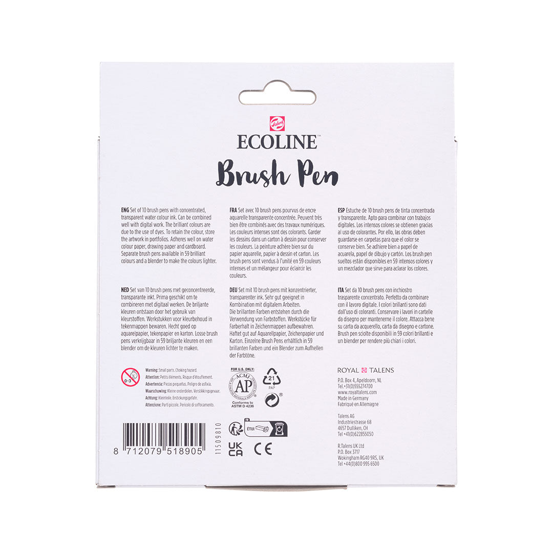 Royal Talens Ecoline Brushpen Set of 10 Galaxy