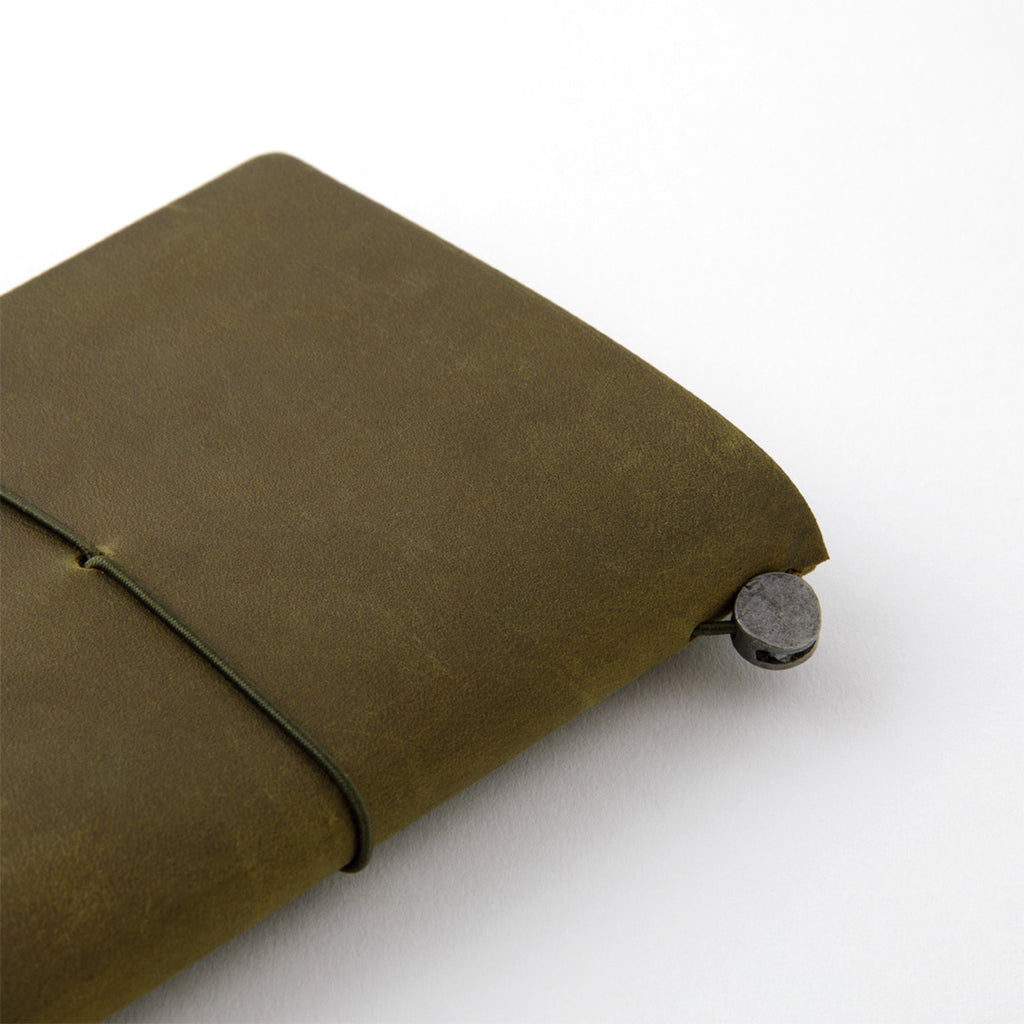 TRAVELER'S COMPANY Traveler's Notebook Leather Passport Size Olive by TRAVELER'S COMPANY at Cult Pens